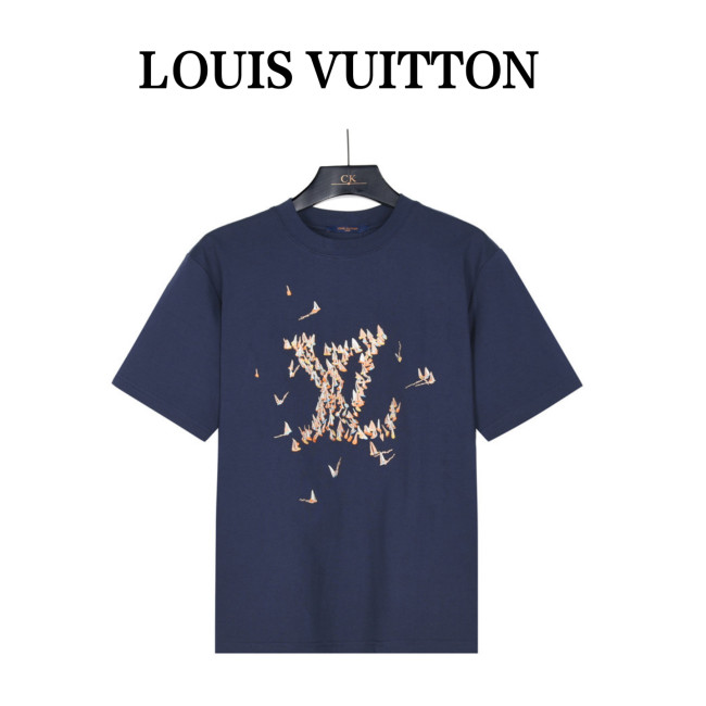 LOUIS VUITTON Lv Embroidered Cotton T Shirt