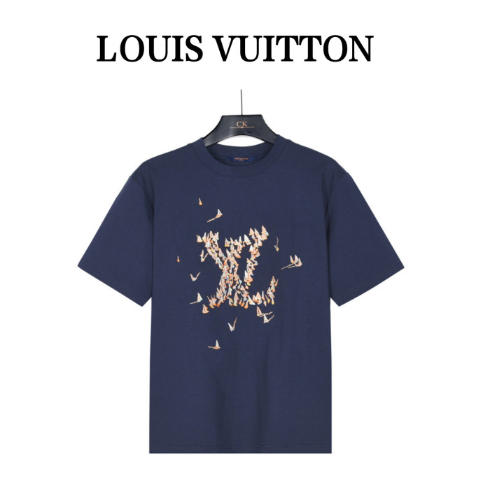 LOUIS VUITTON Lv Embroidered Cotton T Shirt