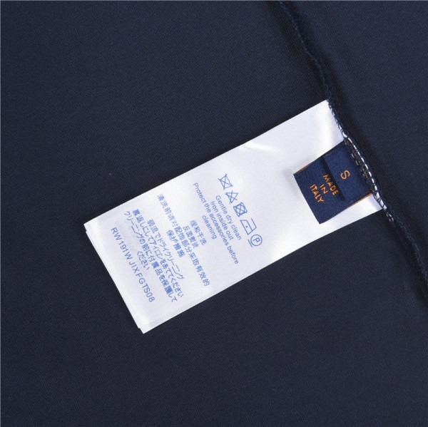 LOUIS VUITTON Lv Embroidered Cotton T Shirt