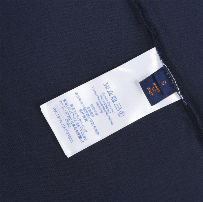 LOUIS VUITTON Lv Embroidered Cotton T Shirt