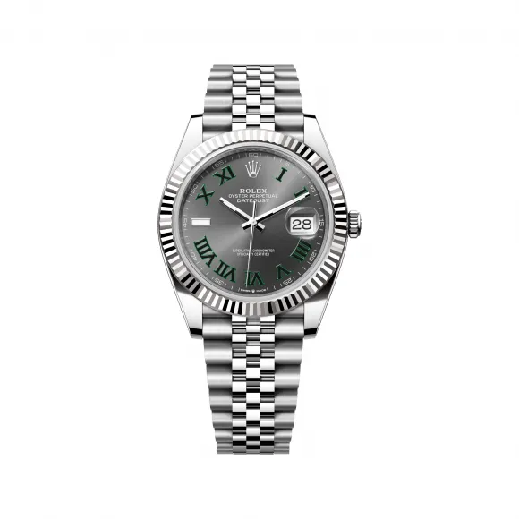 ROLEX Fluted Bezel Datejust Collection Pothos Automatic Mechanical Movement Men's Watches Watch 41mm Gray Dial