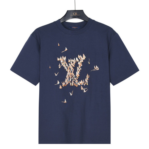 LOUIS VUITTON Lv Embroidered Cotton T Shirt