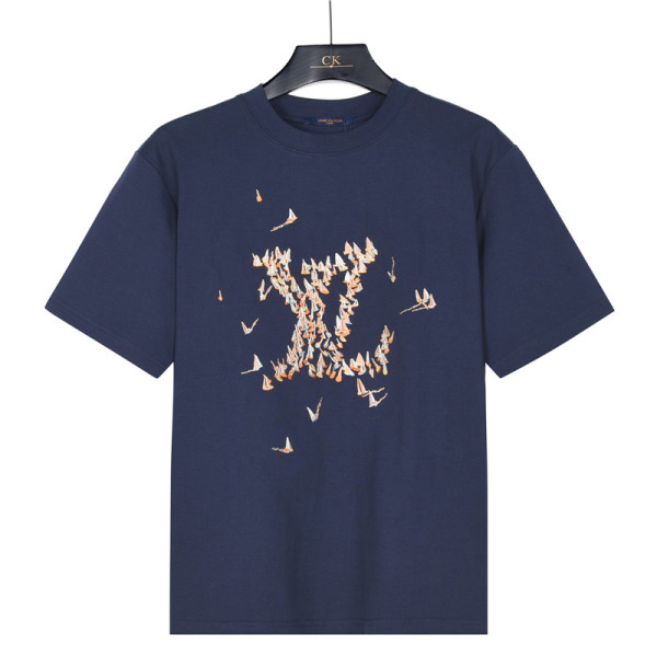 LOUIS VUITTON Lv Embroidered Cotton T Shirt