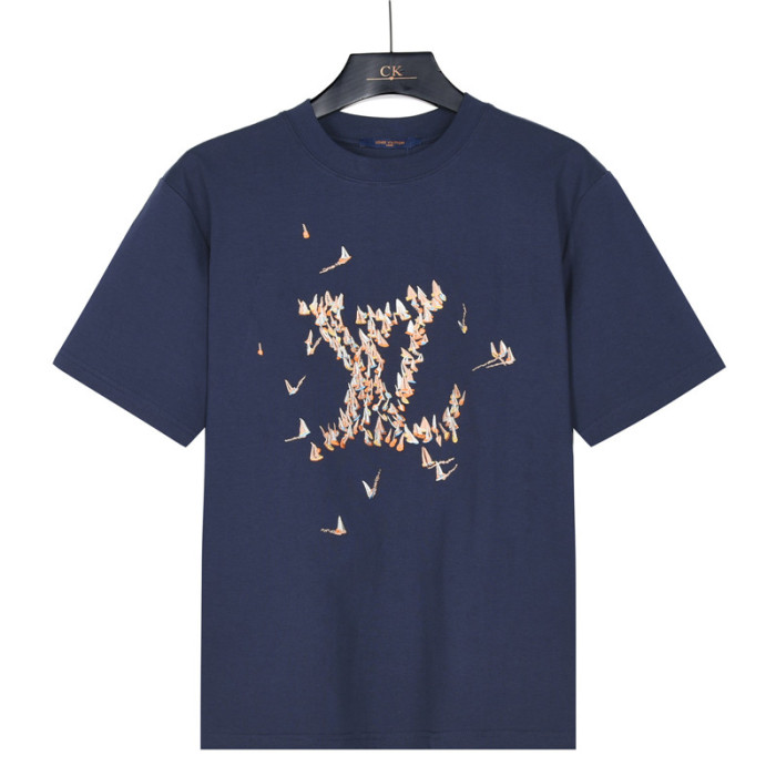 LOUIS VUITTON Lv Embroidered Cotton T Shirt