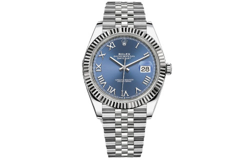 ROLEX Fluted Bezel Datejust Collection Automatic Mechanical Movement Men's Watches Watch 41mm Blue Dial