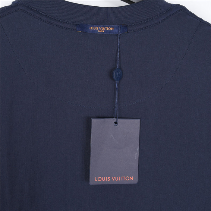 LOUIS VUITTON Lv Embroidered Cotton T Shirt