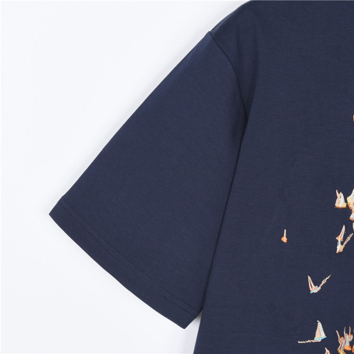 LOUIS VUITTON Lv Embroidered Cotton T Shirt