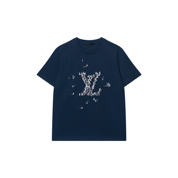 LOUIS VUITTON Lv Embroidered Cotton T Shirt