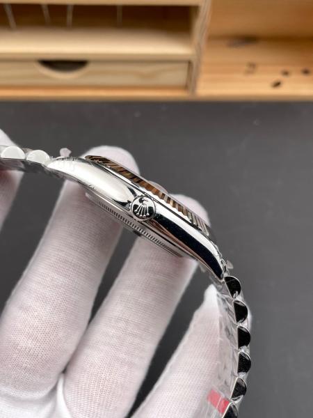 ROLEX Fluted Bezel Datejust Collection Pothos Automatic Mechanical Movement Men's Watches Watch 41mm Gray Dial