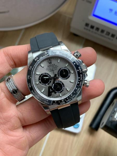 ROLEX Automatic Mechanical Movement Men's Watches Watch 40mm Silver Dial 18K White Gold Watch Case