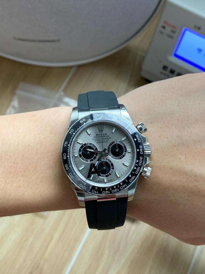 ROLEX Automatic Mechanical Movement Men's Watches Watch 40mm Silver Dial 18K White Gold Watch Case