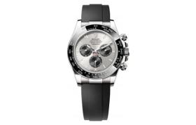 ROLEX Automatic Mechanical Movement Men's Watches Watch 40mm Silver Dial 18K White Gold Watch Case
