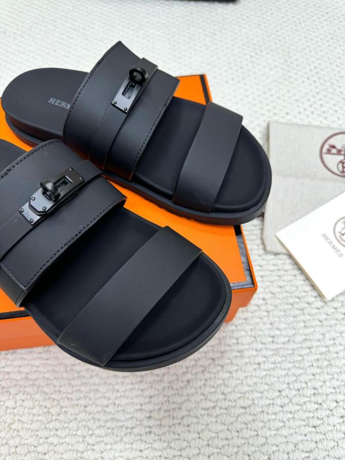 HERMES Jackson Quick Dry Slide Slippers Men's Black