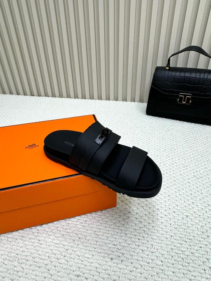 HERMES Jackson Quick Dry Slide Slippers Men's Black