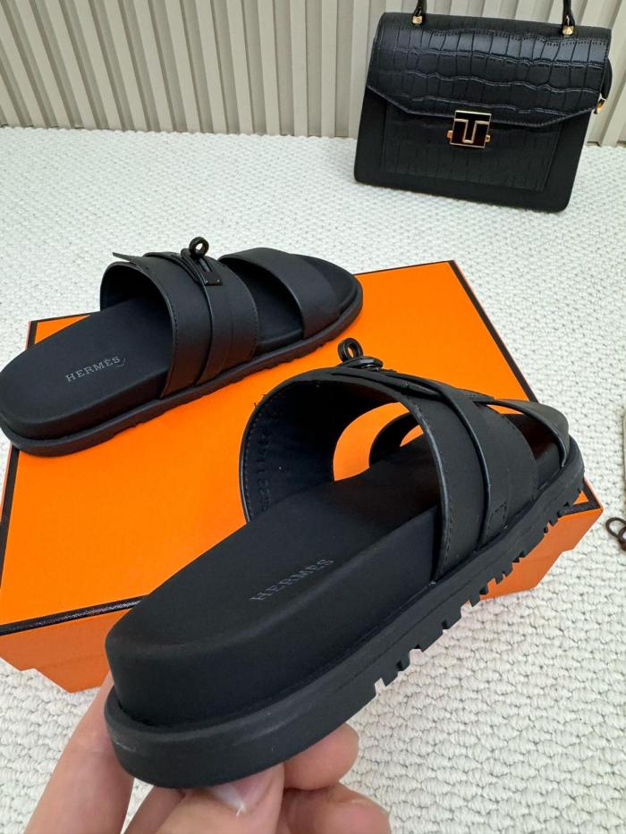 HERMES Jackson Quick Dry Slide Slippers Men's Black
