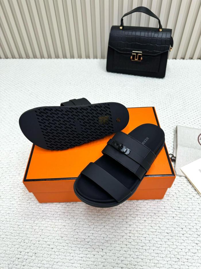 HERMES Jackson Quick Dry Slide Slippers Men's Black