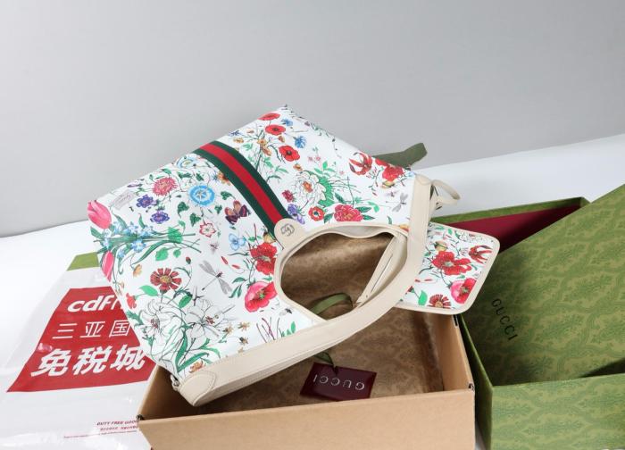 GUCCI Thermoplastic Polyurethane Handbag Large Women's Multicolor 853971-FAGDB-9564 L40cm W16cm H46cm