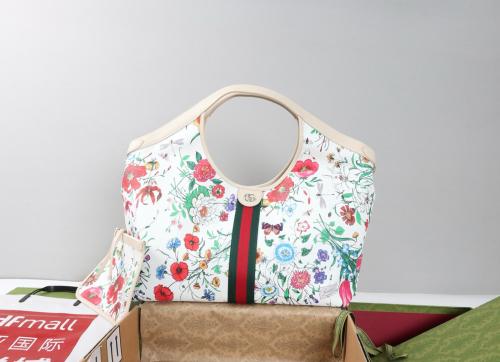 GUCCI Thermoplastic Polyurethane Handbag Large Women's Multicolor 853971-FAGDB-9564 L40cm W16cm H46cm