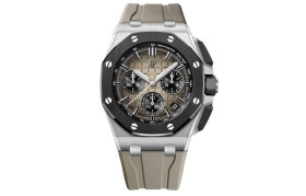 AUDEMARS PIGUET Automatic Mechanical Movement 100m Waterproof Unisex Watch 43mm Gray Dial Stainless Steel Case
