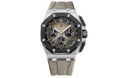 AUDEMARS PIGUET Automatic Mechanical Movement 100m Waterproof Unisex Watch 43mm Gray Dial Stainless Steel Case