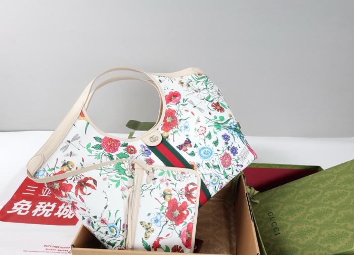GUCCI Thermoplastic Polyurethane Handbag Large Women's Multicolor 853971-FAGDB-9564 L40cm W16cm H46cm