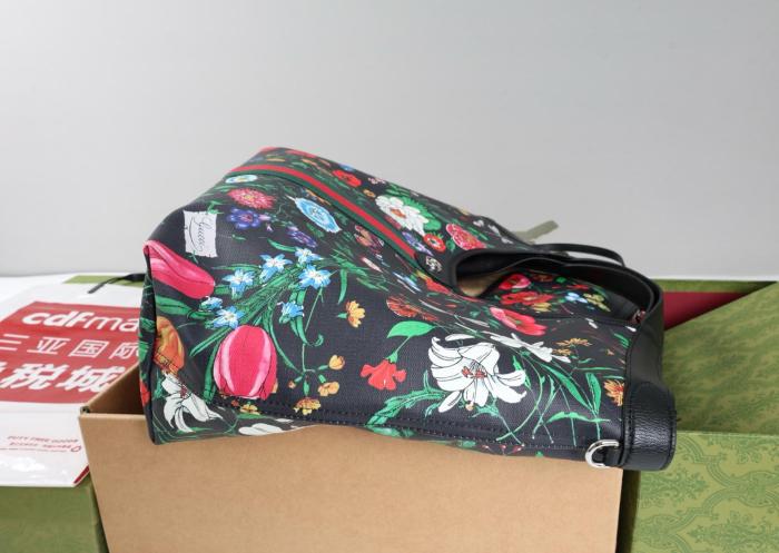 GUCCI Thermoplastic Polyurethane Handbag Large Women's Black 853971-FAGDB-1053 L40cm W16cm H46cm