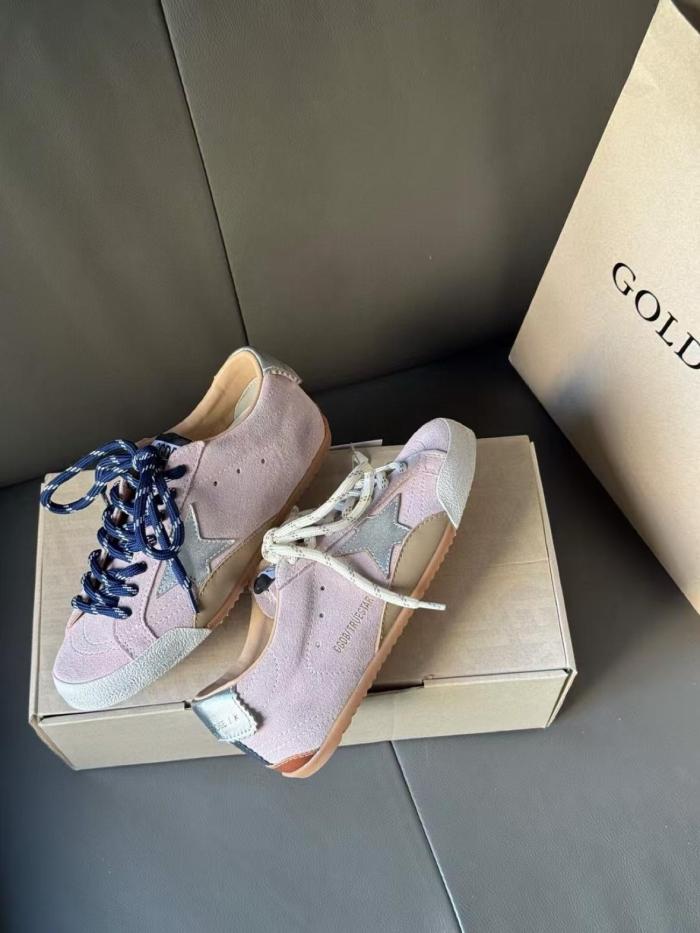 Golden Goose True Star Cow Leather Low top Casual Shoes Pink