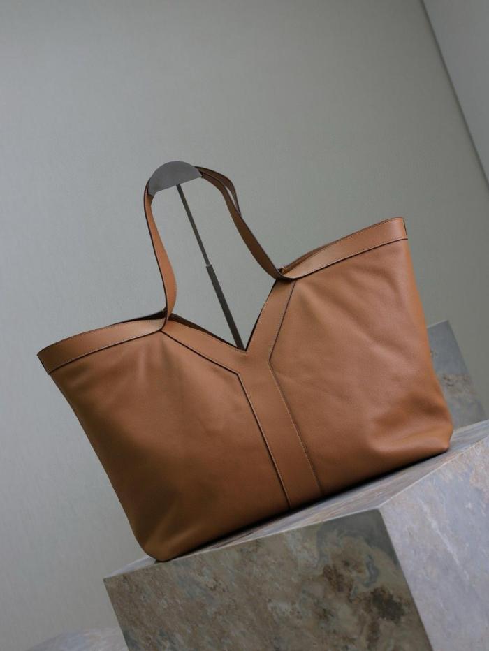 SAINT LAURENT Y Tote In Leather Women's Brown 817602-AAEC3-6359 L37cm W7cm H32cm