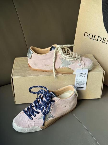 Golden Goose True Star Cow Leather Low top Casual Shoes Pink
