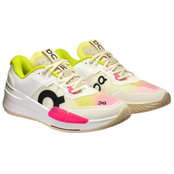On THE ROGER Pro 2 Comfortable Low top Tennis Shoes White Yellow