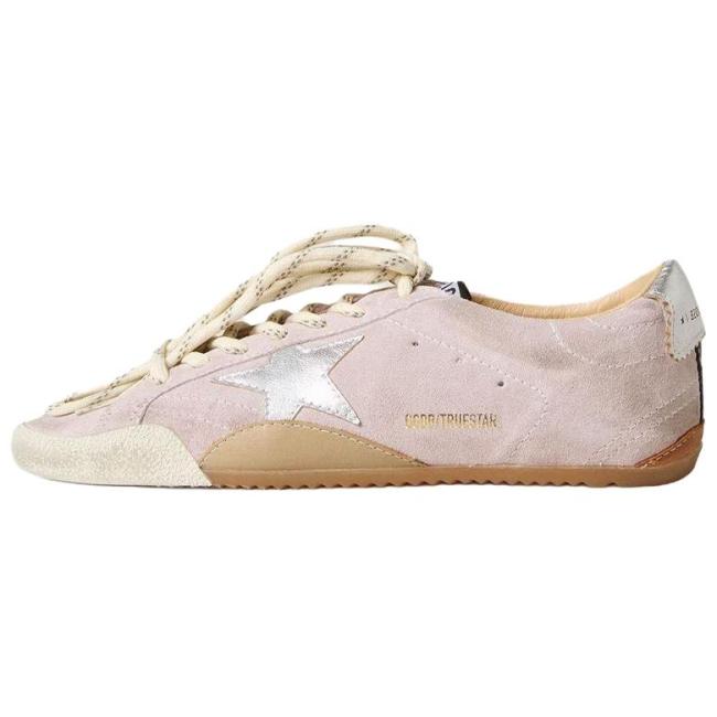 Golden Goose True Star Cow Leather Low top Casual Shoes Pink