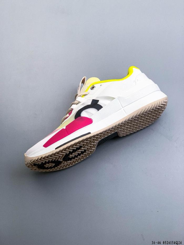 On THE ROGER Pro 2 Comfortable Low top Tennis Shoes White Yellow