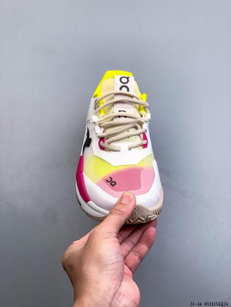 On THE ROGER Pro 2 Comfortable Low top Tennis Shoes White Yellow