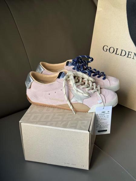 Golden Goose True Star Cow Leather Low top Casual Shoes Pink