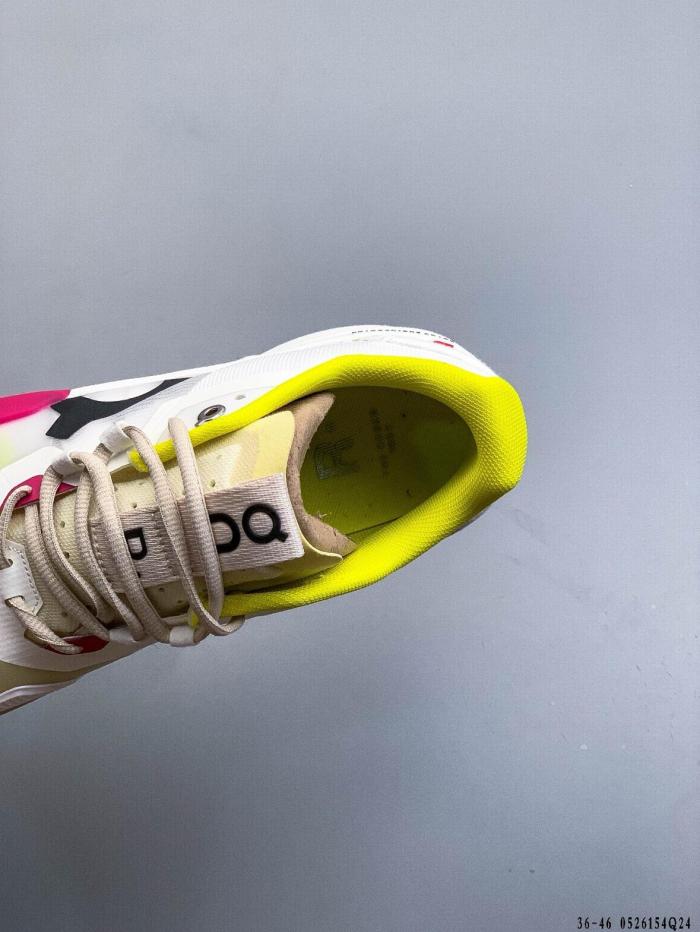 On THE ROGER Pro 2 Comfortable Low top Tennis Shoes White Yellow