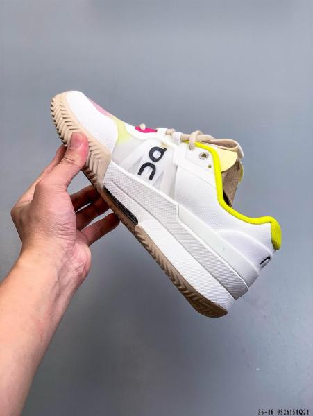 On THE ROGER Pro 2 Comfortable Low top Tennis Shoes White Yellow