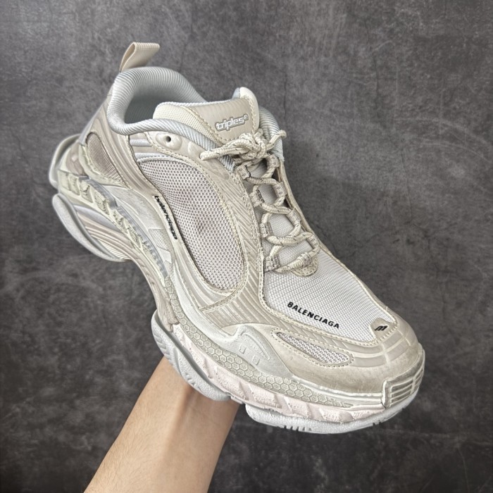 Balenciaga Triple S .2 Low top Chunky Sneakers Egg Shell Yellow