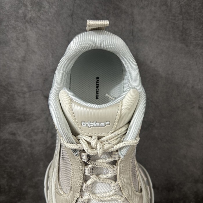 Balenciaga Triple S .2 Low top Chunky Sneakers Egg Shell Yellow