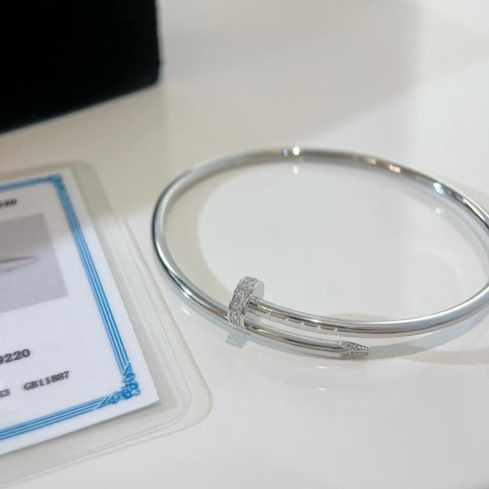 Cartier 18K white gold Juste Un Clou bracelet