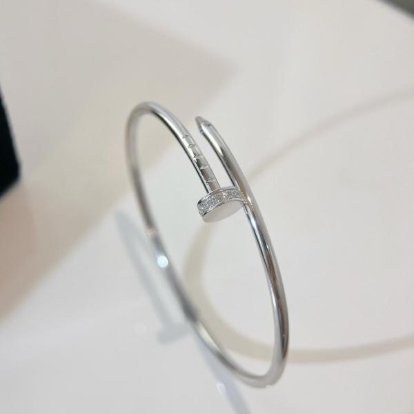 Cartier 18K white gold Juste Un Clou bracelet