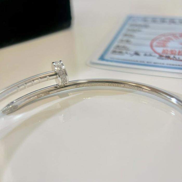 Cartier 18K white gold Juste Un Clou bracelet