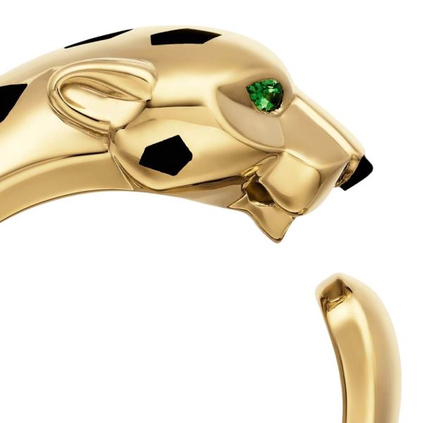 CARTIER Panthère De Cartier 18K Gold Tsavorite Rings Unisex Gold