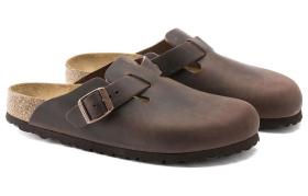 Birkenstock No Special Function Closed Toe Slippers Unisex Red Brown Narrow