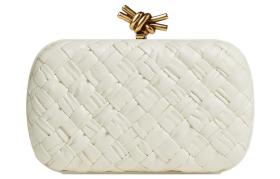 Bottega Veneta Knot Foulard Intrecciato Minaudiere Bone 717622V2H419233 L19cm W5cm H11.5cm
