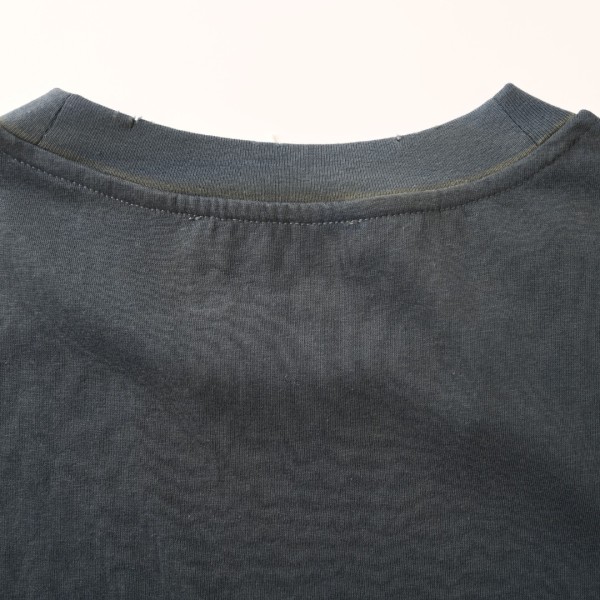 Acne Studios T Shirts Men's Dark Blue Crew Neck Moderate Straight Fit