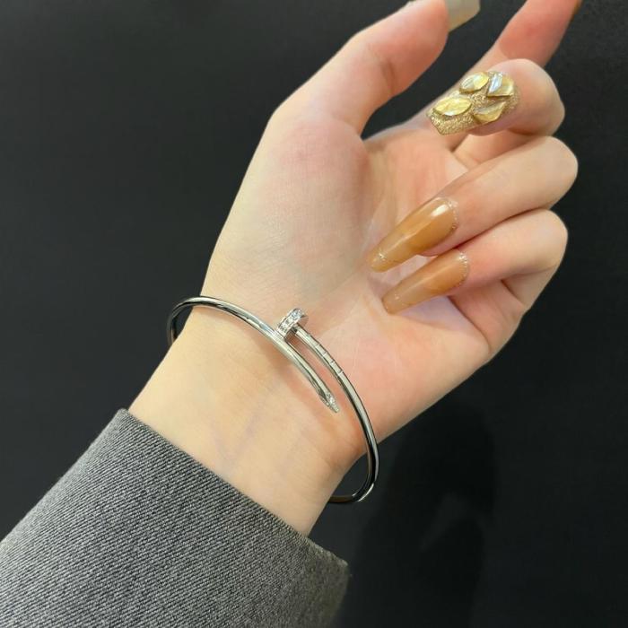 Cartier 18K white gold Juste Un Clou bracelet