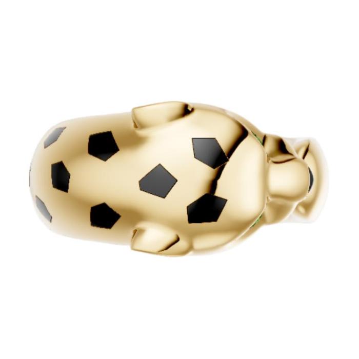 CARTIER Panthère De Cartier 18K Gold Tsavorite Rings Unisex Gold