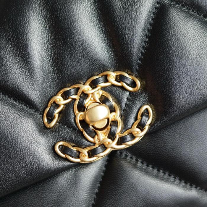 CHANEL 19 Flap Bag Goatskin Gold-Tone AS1160-B03215-94305 L26cm W9cm H16cm