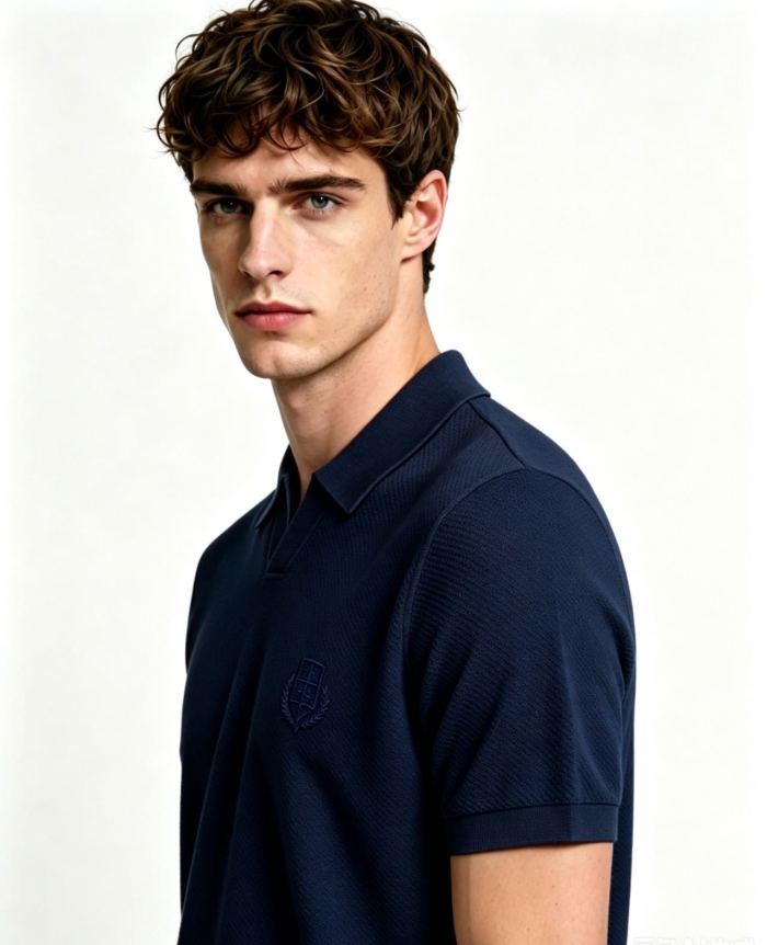 LORO PIANA Short Sleeved Knitted Polo Shirt 