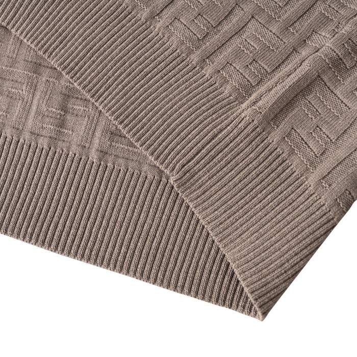 Fendi Ff Short Sleeved Knitted Polo Shirt